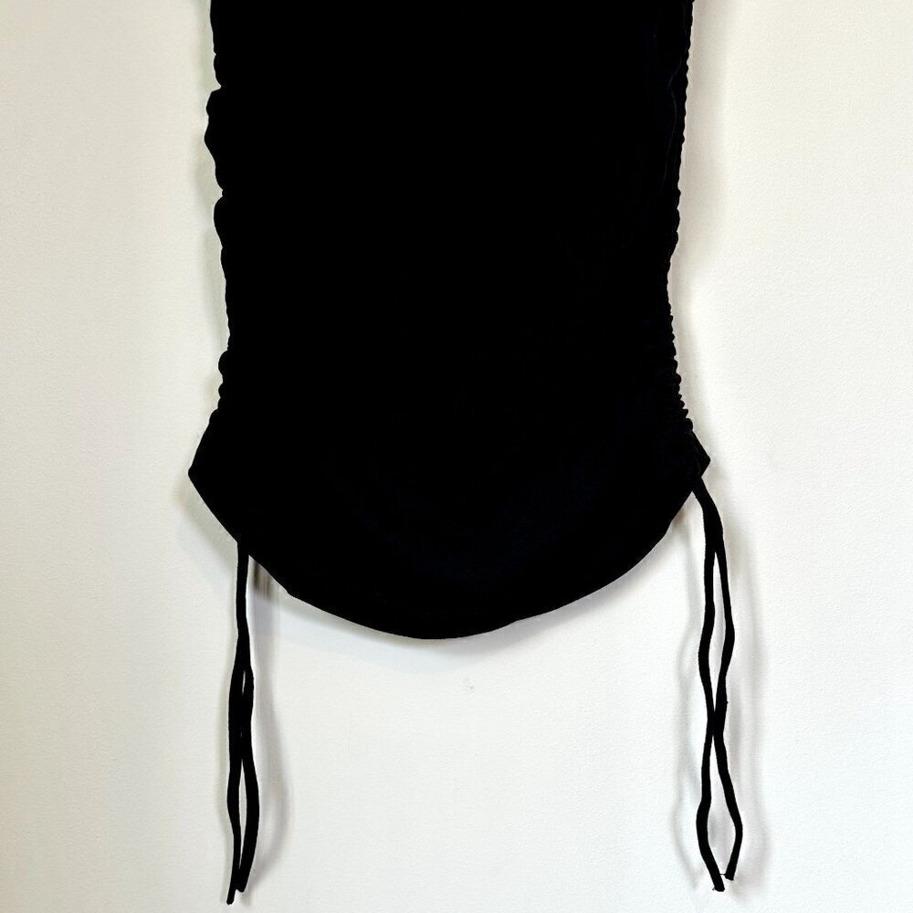 NWT Good American Black Rouched Tank - Size 3 (Large) - Picture 4 of 7